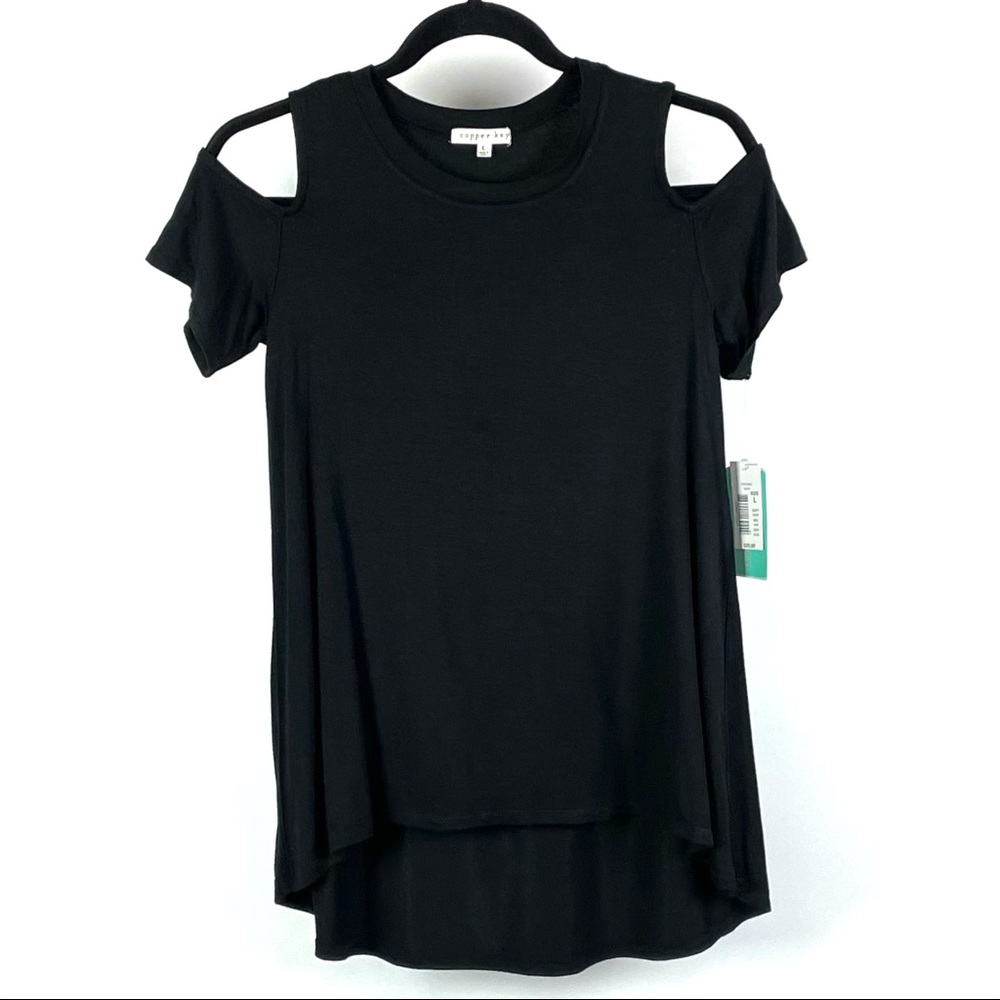 Copper Key Women's Cold Shoulder Top Size 1012